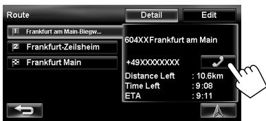 JVC KW-NT3E - Making a call while operating on the navigation system - 2