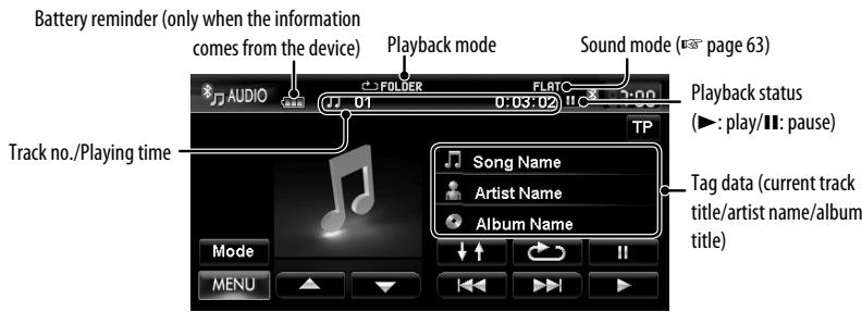 JVC KW-NT3E - Using Bluetooth audio player - 1