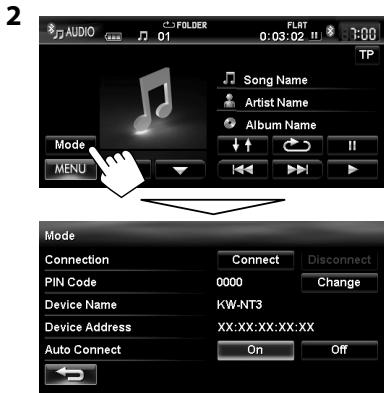 JVC KW-NT3E - For Bluetooth audio player - 2