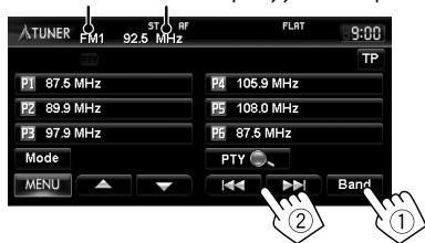 JVC KW-NT3E - Tune in to a station you want to preset. (page 44) - 1