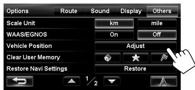JVC KW-NT3E - Adjusting the vehicle position - 2