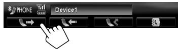JVC KW-NT3E - Using the phone book/call lists - 1