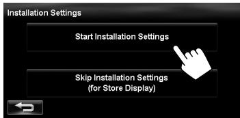 JVC KW-NT3E - Display installation settings screen. - 1