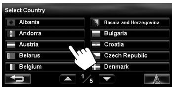 JVC KW-NT3E - Country selecting screen - 2