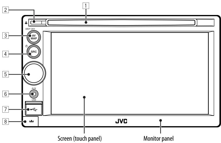 JVC KW-NT3E - Parts identification - 1