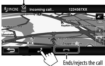 JVC KW-NT3E - Receiving a call - 1