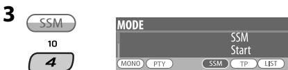 JVC KD-BT1 - Preimpostazione automatica delle stazioni FM—SSM (Strong-station Sequential Memory) - 3