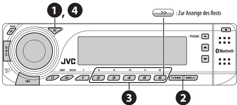 JVC KD-BT1 - Wählen eines Vorgabe-Klangmodus - 1