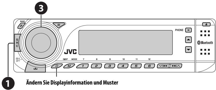 JVC KD-BT1 - Hören von den anderen externen Komponenten - 1