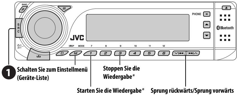JVC KD-BT1 - Verwendung des Bluetooth-Audioplayers - 1