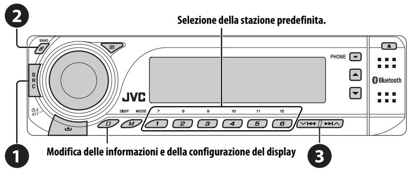 JVC KD-BT1 - Ascolto della radio - 1