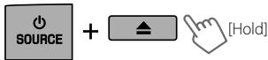 JVC KW-XR610 - How to forcibly eject a disc - 1