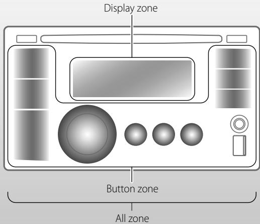JVC KW-XR610 - Selecting the variable buttons and display color illumination - 1