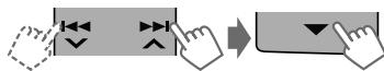 JVC KW-XR610 - Connecting/disconnecting/deleting a registered device - 2