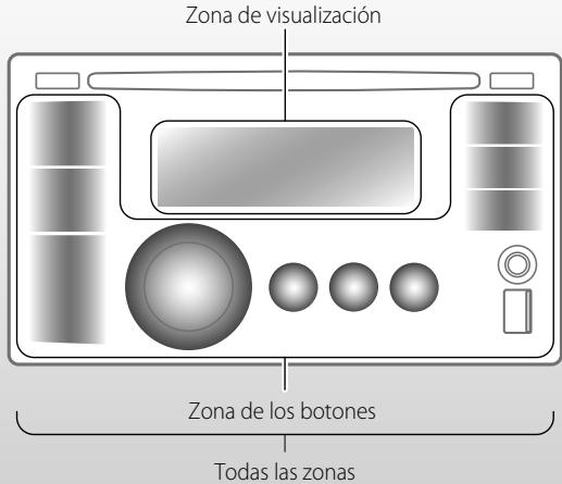 JVC KW-XR610 - Selección de los colores para iluminación de los botones y de la pantalla - 1