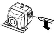 KENWOOD CMOS-210 - Installing the Camera/Adjusting its angle - 1