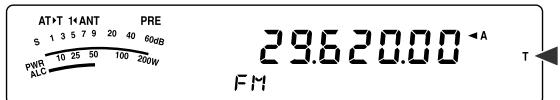 AT×T 1+ANT PRE S 1 3 5 7 9 20 40 60dB PWB 10 25 50 100 200W ALG 29.6 20.00 ←A FM T
