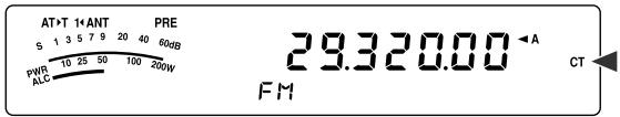 AT>T 1*ANT PRE S 1 3 5 7 9 20 40 60dB PWR 10 25 50 100 200W ALC 29.320.00 ←A FM CT