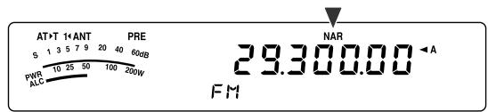 AT+T 1+ANT PRE S 1 3 5 7 9 20 40 60dB PWP 10 25 50 100 200W ALE NAR 29.300.00 ←A FM