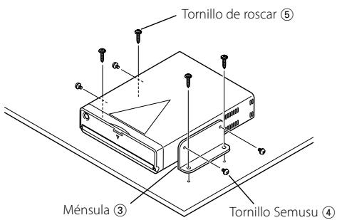 Tornillo de roscar ⑤ Ménsula ③ Tornillo Semusu ④
