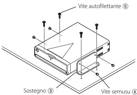 Vite autofilettante ⑤ Sostegno ③ Vite semusu ④
