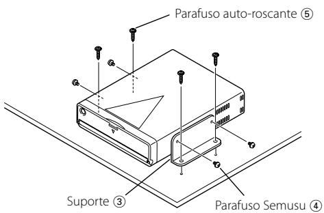 Parafuso auto-roscante ⑥ Suporte ③ Parafuso Semusu ④
