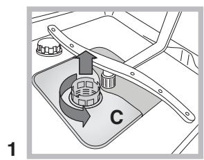 SCHOLTES LTE 10-3207 - Reinigen van de filters - 1