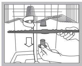 SCHOLTES LTE 10-3207 - Reinigen van de sproeiarmen - 1
