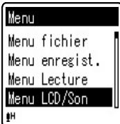 OLYMPUS VN-8600PC - Méthode de paramétrage du menu - 6