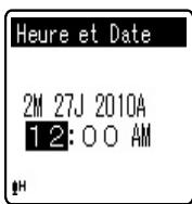 OLYMPUS VN-8600PC - Appuyez sur la touche ou pour sélectionner l'élément à configurer. - 1
