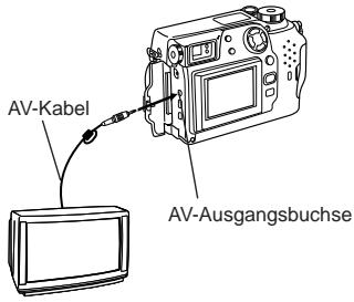 OLYMPUS CAMEDIA C-3000 ZOOM - Anschluß an ein Fernsehgeber - 1