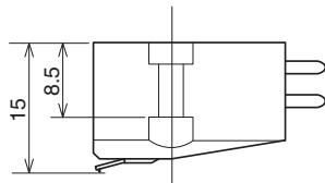 DENON DL-A100 - Abbildung der äußerten Abmessungen (eenheidmm) - 2