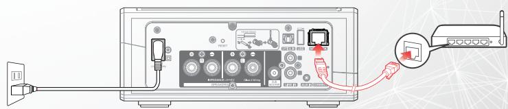 DENON HEOS AMP S2 - Connectez le cordon d'alimentation - 2