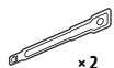 SONY CDX-G3100UV - Parts List for Installation - 2