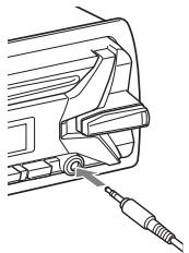 SONY CDX-G3100UV - Anschlieben eines tragbaren Audiogeräts - 1