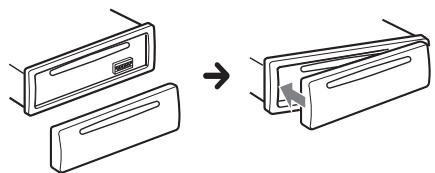SONY CDX-G3100UV - Attaching the front panel - 1