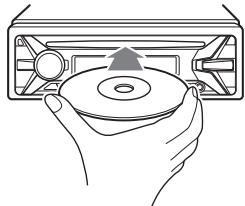 SONY CDX-G3100UV - Insérez le disque (étiquette vers le haut). - 1