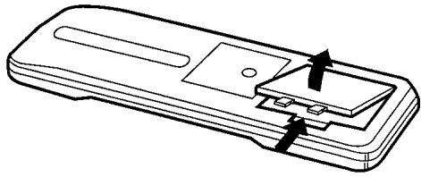 DENON RC-176 - Insertion des piles sèches - 1
