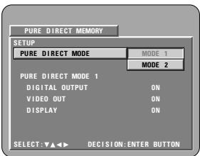 DENON 2900 - VERWENDUNG DES PURE DIRECT-MODUS - 1