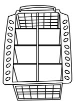 INDESIT IDL 507 - Cutlery basket - 1