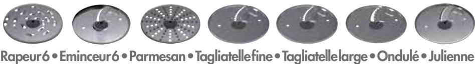 MAGIMIX C.S. 6200 XL PATISSIER, CS 6200XL PATISSIER 18601F - LES DISQUES OPTIONNELS : - 1