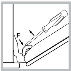 HOTPOINT UT 89ES P.20 X/HA - ! The door of LED INSIDE models cannot be removed. - 2