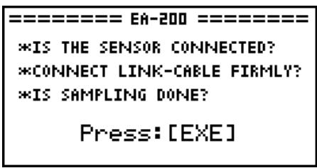 CASIO FX-9750GII - - To execute sampling from an Econ Sampling strip - 2