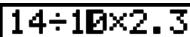 CASIO FX-9750GII - ■ Pour faire des corrections dans le calcul d'origine - 7