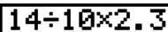 CASIO FX-9750GII - ■ Pour faire des corrections dans le calcul d'origine - 9