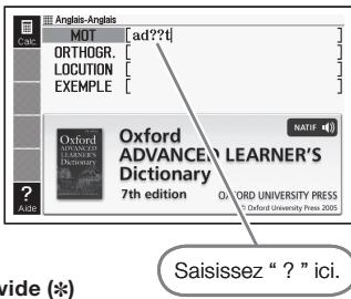CASIO EW-F4000C,  EW-F4000E - Affichez l'écran initial du dictionnaire (page 26). - 1