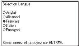 CASIO EW-F4000C,  EW-F4000E - Sélection Langue - 1