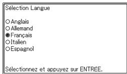 CASIO EW-F4000C,  EW-F4000E - Utilisez l et l pour amener le curseur (●) jusqu'au réglage souhaité. - 1
