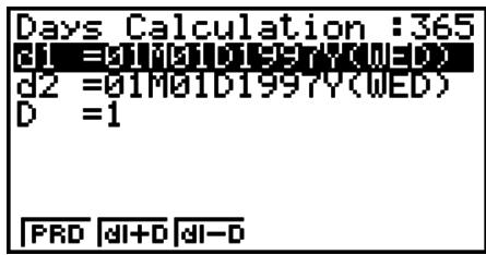 CASIO GRAPH 75 - Calculs de jours/date - 1