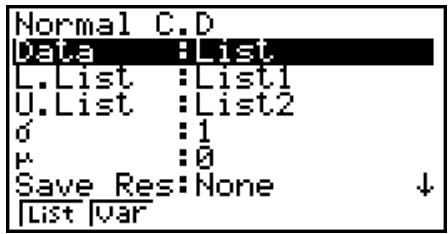 CASIO GRAPH 75 - - Loi normale cumulative - 1